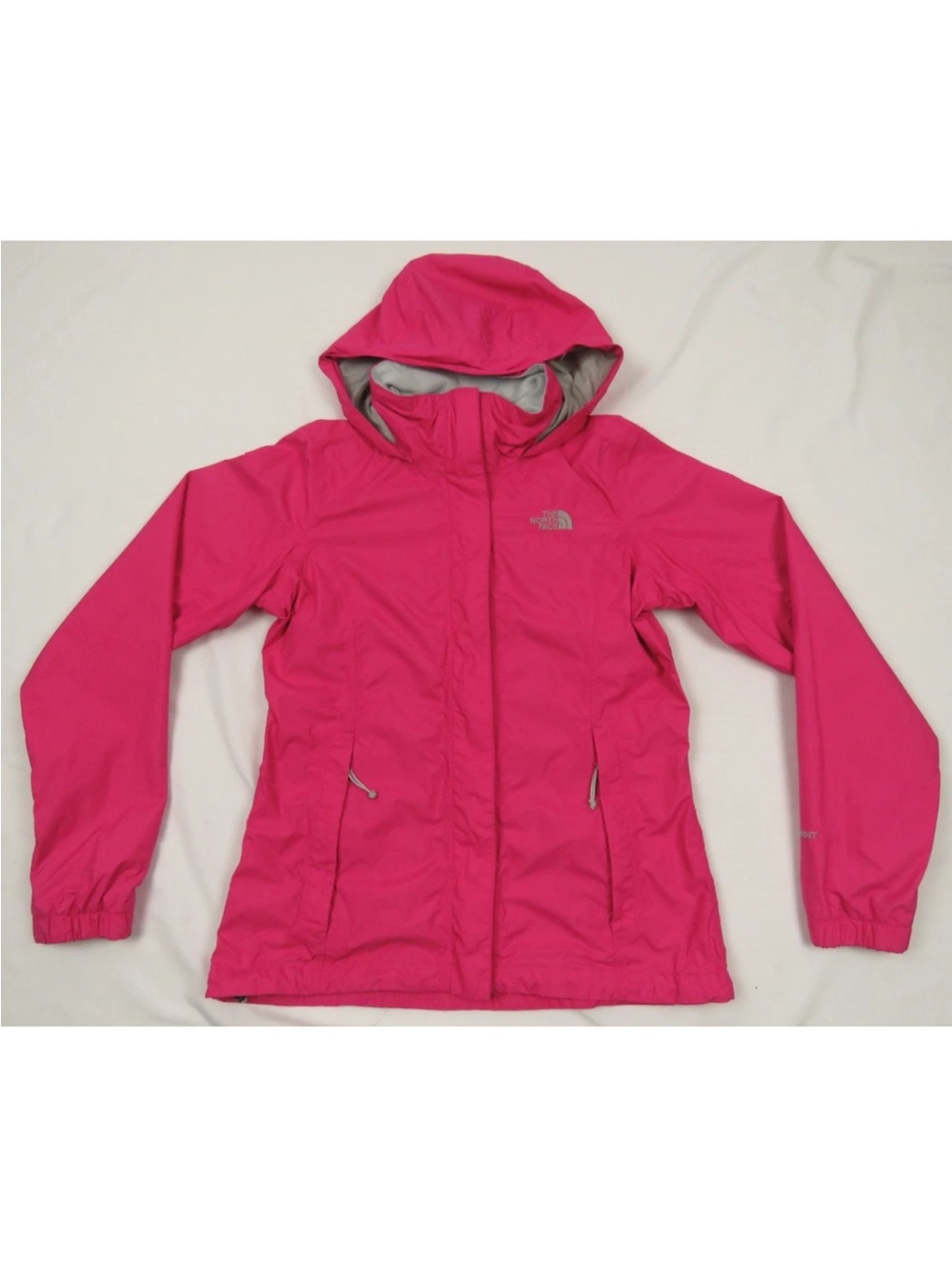 The North Face TNF Waterproof Hyvent Pink Hooded Full Zip Coat Jacket S